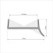Plintprofiel 18mm PVC zwart / 3.6m