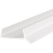 Profil bas de plinthe 18mm PVC blanc / 3.6m