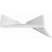 Profil bas de plinthe 18mm PVC blanc / 3.6m