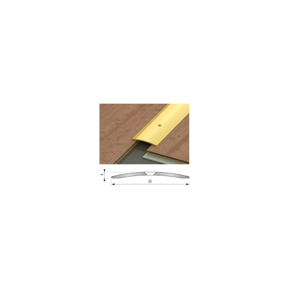 Entre-porte 50x2700mm laiton poli / 2.7m