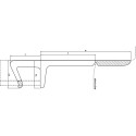 Centrale deurafdichting L7008 wit / 30m
