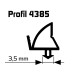 Joint d'étanchéité SP 4385 noir pour rénovation de fenêtres PVC / 25m
