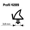 SP 4289 Black Sealing Gasket for PVC Window Renovation 25m