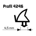 Joint d'étanchéité SP 4246 noir pour rénovation de fenêtres PVC / 25m