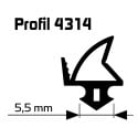 Black Sealing Strip SP 4314 for PVC Window Renovation 25m