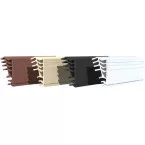 Joint de rénovation modulable Universeal pour fenêtres et portes en bois noir / 6m50