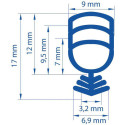 Universeal Plus Modular Renovation Seal for PVC Windows and Doors Black 5m