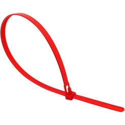 Kabelbinder 4.8 x 200 mm - Rood / 100pce