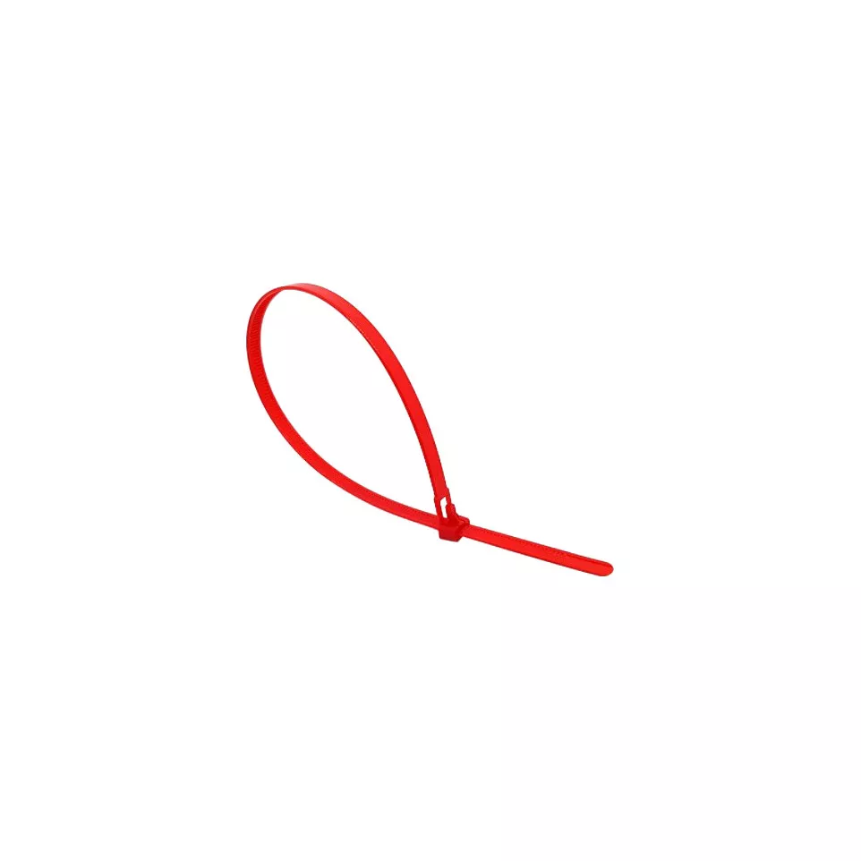 Kabelbinder 4.8 x 200 mm - Rood / 100pce