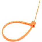 Collier de câblage  4,8 x 200 mm - Orange / 100pce
