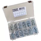 Assortiment vis à tôle din 7981 zinguées / pce