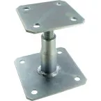 Verstelbare paalvoet 100x150mm / pce