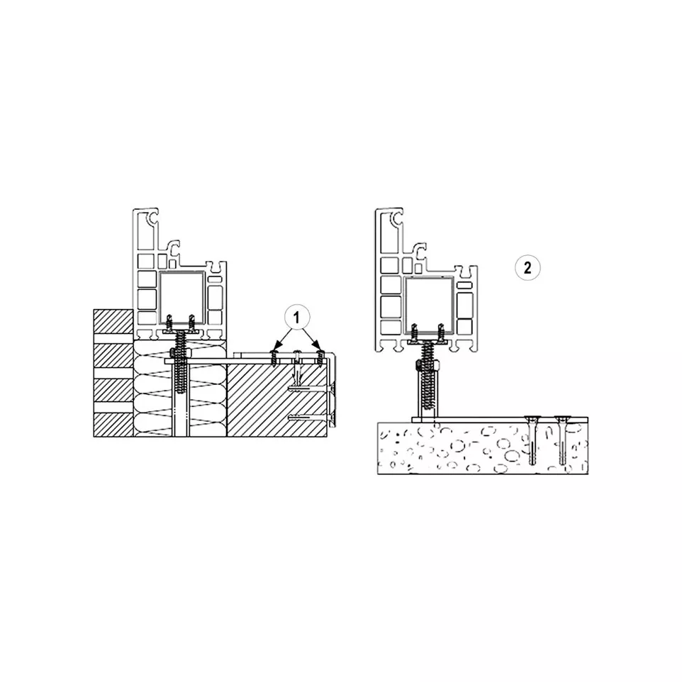 Adjustable Sliding Door Base Support...