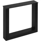 U Shaped Industrial Black Textured Bench Leg / pc