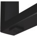 U-vormige bankpoot in zwart industrieel design / pce
