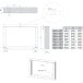 U-vormige bankpoot in zwart industrieel design / pce