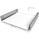Anthracite Drawer Side Kit Height 84mm with Soft Close Slides Depth 350mm Max 40kg Slim per piece