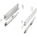 White Drawer Side Kit 84mm Height with Soft Close Runners 300mm Depth Max 40kg Slim / pc