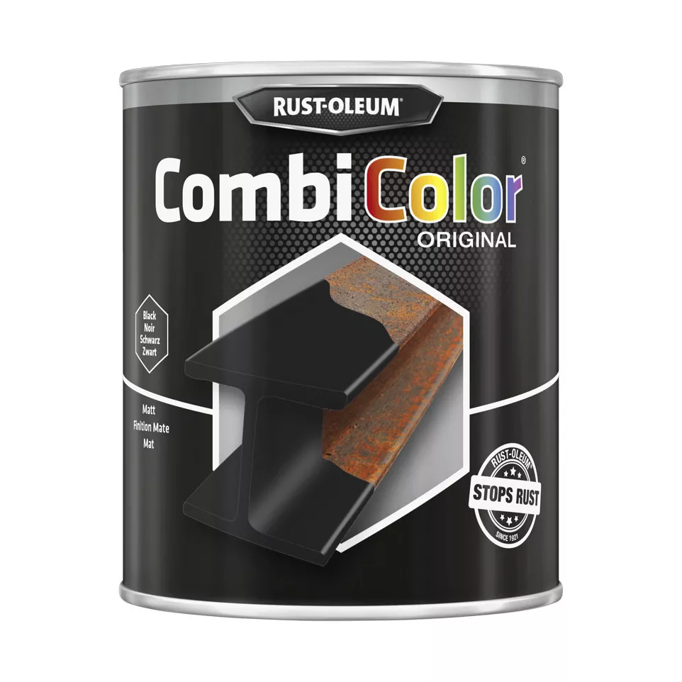 CombiColor mat zwarte metaalverf 750...