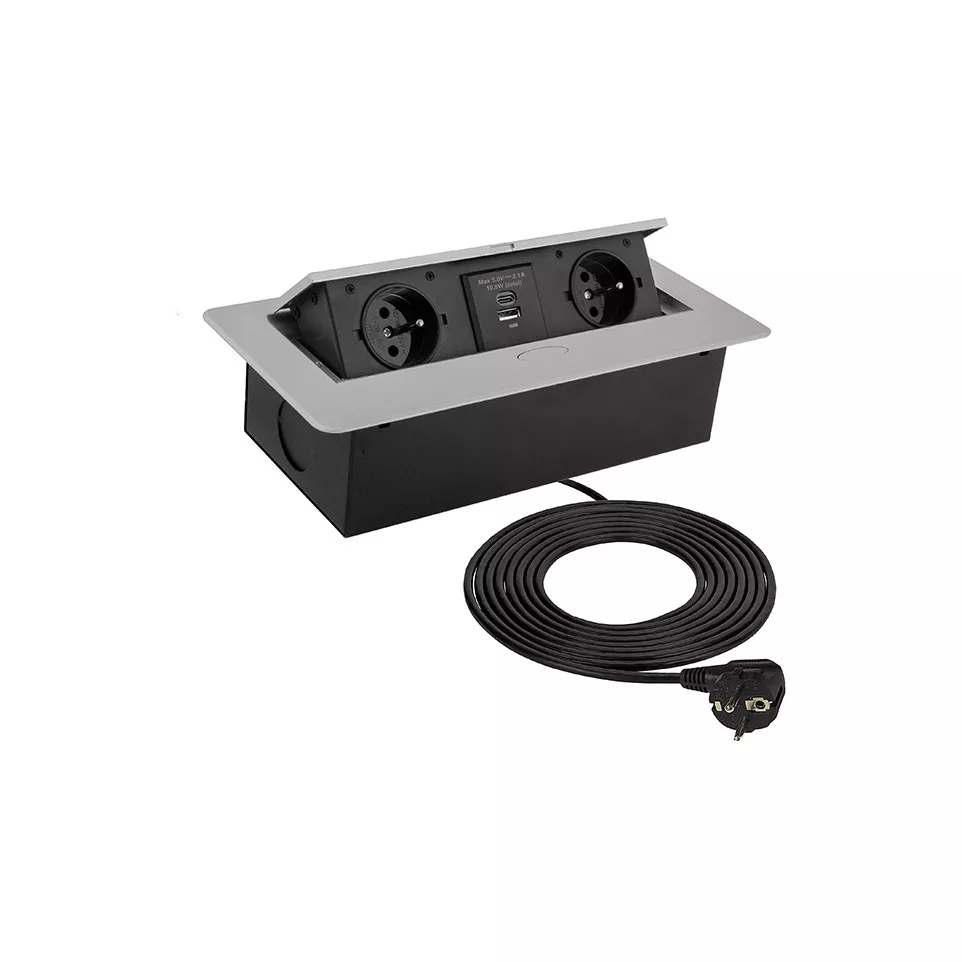 Prise Kombi Box softclose 2 prises...