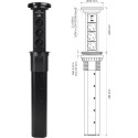 Prise Lift Box automatique noir 3 prises + 2 USB A + chargeur à induction / pce