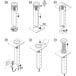 Zwarte automatische Lift Box stopcontact 3 stopcontacten + 2 USB A + inductielader / pce