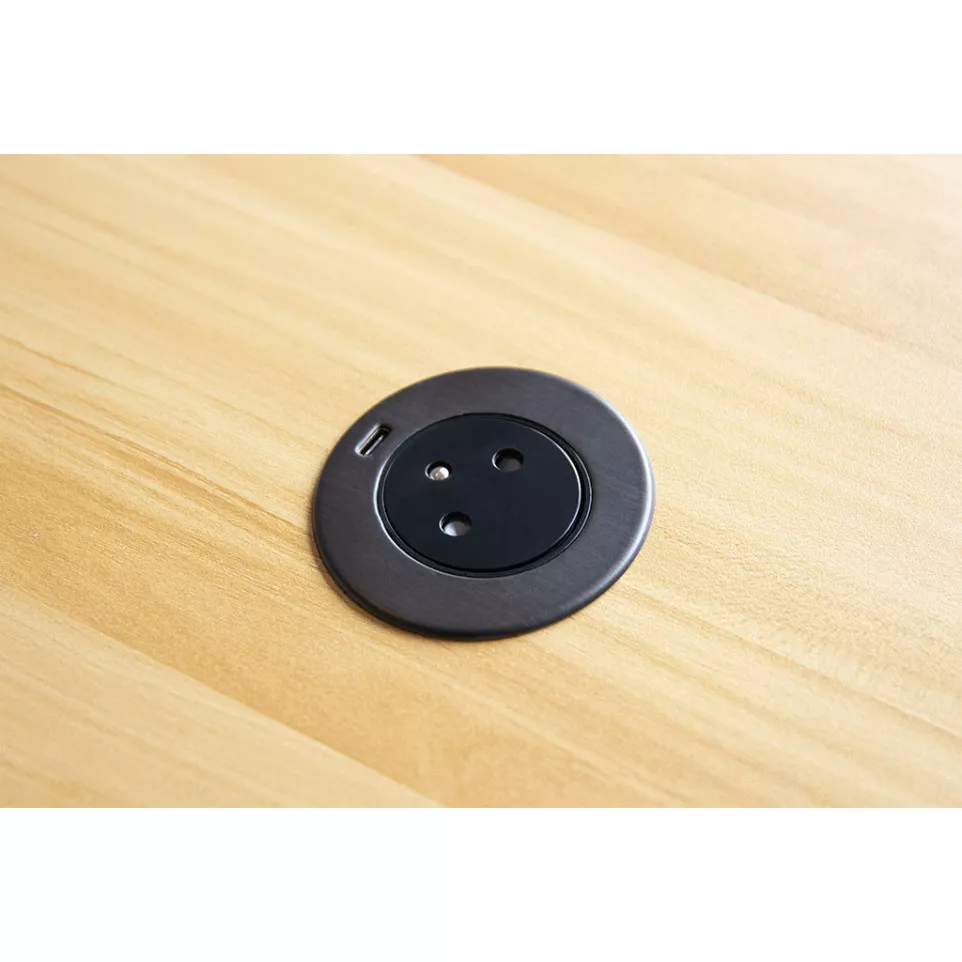 Easy-Eject Built-In Power Outlet...