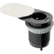 Push-Slidy stopcontact Ø60mm 1 stopcontact+1 USB-A roestvrij staal / pce