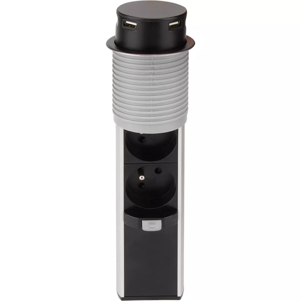 Push-UP stopcontact Ø60mm 3...