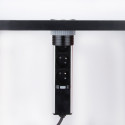 Prise à encastrer Push-UP Ø60mm 3 prises + USB A + USB C inox / pce