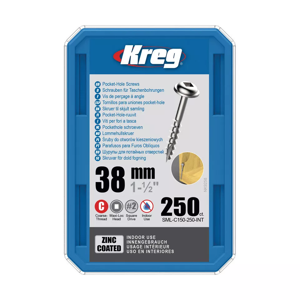 Kreg SML-C150-250 Zinc Pocket-Hole...