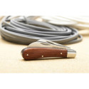 Electrician's knife with two blades, wooden handle / pc
