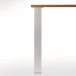 Square Table Legs 271R 80x80mm Stainless Steel Look Height 870mm Set of 4