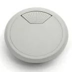 Passe-câbles PVC Ø 80mm gris clair / pce