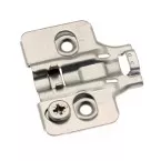 Slim 3D Screw-On Hinge Base Plate Height 0mm Pack of 100
