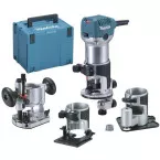 Affleureuse / Défonceuse 4 en1 Makita RT0702CX3J / pce