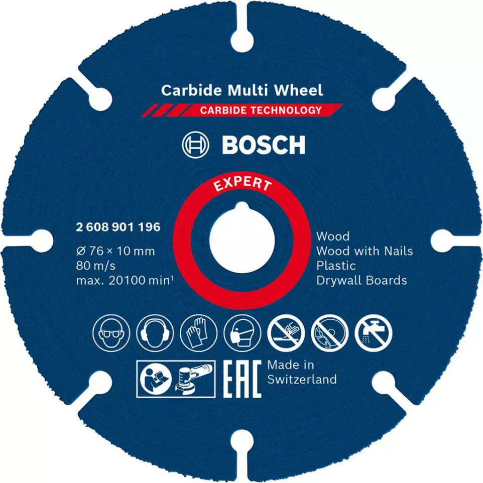 Disque carbure Multi matériaux Bosch...
