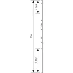 GU Secury X F16 SZ-R2 boven- en onderrail kit met cilinderbediening / pce