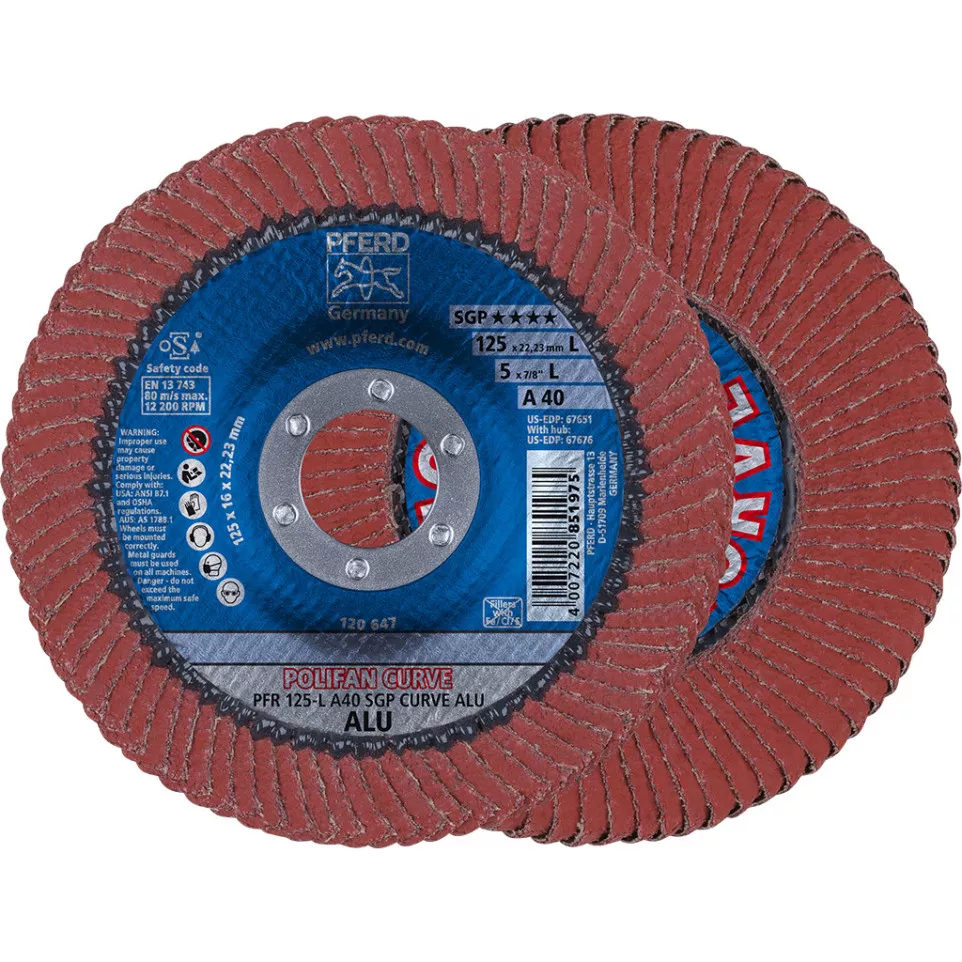 POLIFAN PFR-L SGP CURVE ALU Flap Disc...