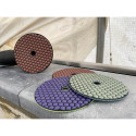 Set de disques de polissage et plateau / pce