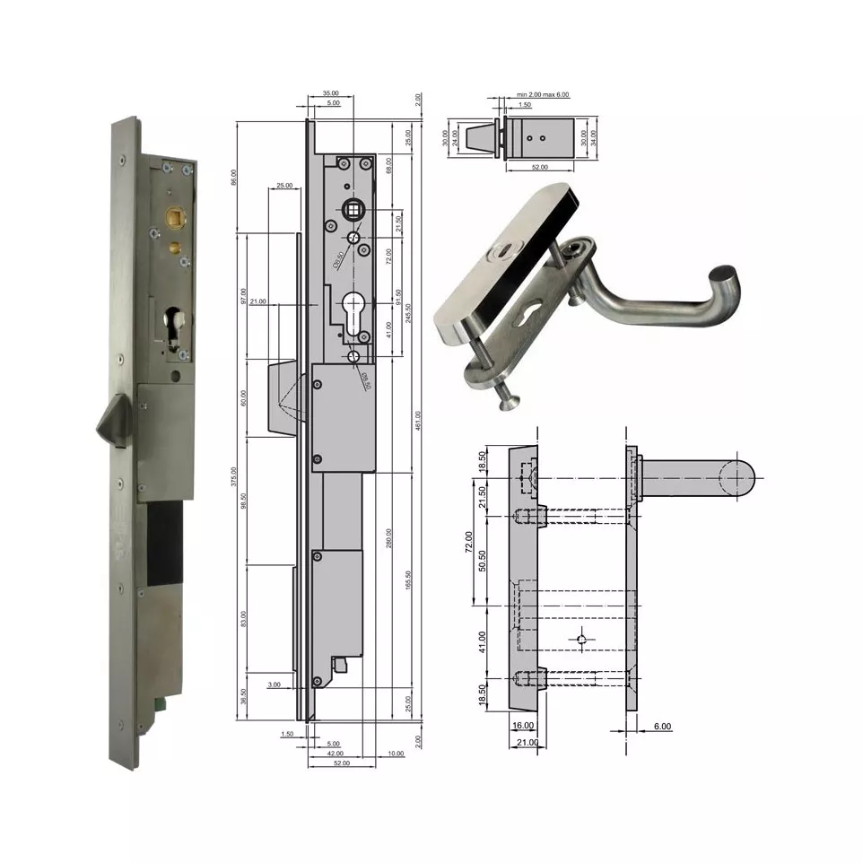 Escutcheon and Lever Handle Set A1...