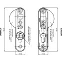 Garniture titant/tirant A1 SEK17 pour cylindre profil européen / pce