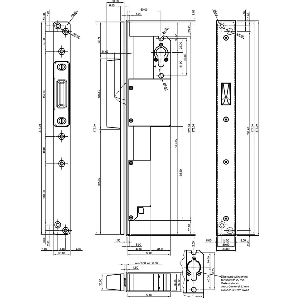 B&B Locks A1 Basic 60 SA Fail-Safe...