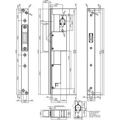 B&B Locks A1 Basic 50 SX Electric Release Lock per piece