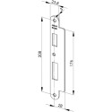 Stainless Steel Strike Plate for Abloy Solenoid Locks / pc