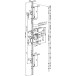 Serrure multipoint solénoïde modulable Abloy EL567 55/72 12-24 Vdc - contrôle 2 côtés / pce