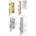 ABLOY EL520 Electric Motor Lockcase Mortise 60/72 12-24V DC with Management per piece