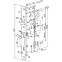Serrure solénoïde modulable Abloy EL561 55/72 12-24 Vdc - contrôle 2 côtés / pce