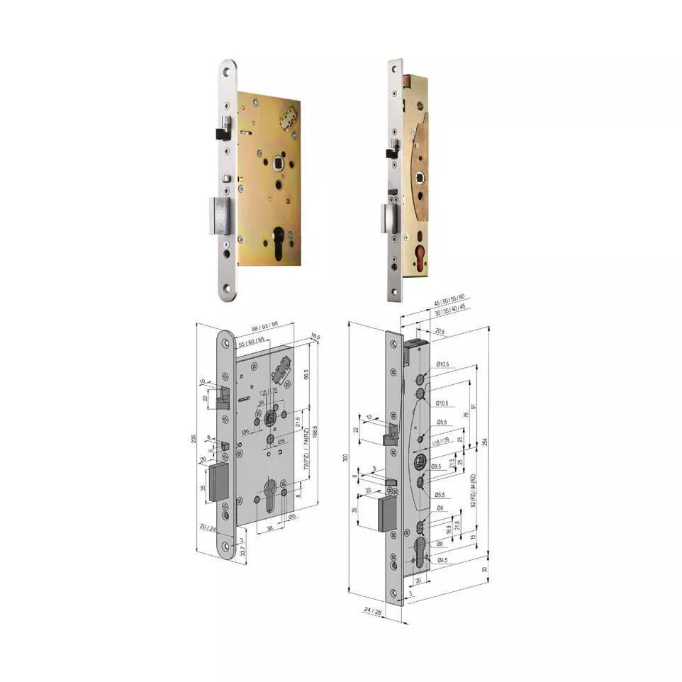 Abloy EL460 35/92 insteekslot / pce