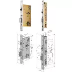 Abloy EL460 Mortise Solenoid Lock 30mm Backset 12-24 VDC One-Sided Control per Piece